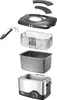 An exploded view of a deep fryer with its components laid out. Produktbild-Vorschau