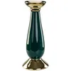 Keramik Leuchter Kerzenständer Glamour H 32 cm Flasche Grün Produktbild-Vorschau 1