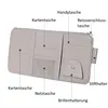 Kunstleder Sonnenblende Organizer Tasche in Schwarz, Kfz Produktbild-Vorschau 4