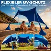 ELONEO Strandzelt Sonnensegel LSF 50+ UV Schutz Windschutz Produktbild-Vorschau 6