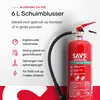 SAVS Feuerlöscher Schaum 6 Liter - 21A 113B - Fluor- und Produktbild-Vorschau 2
