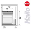 Collecteur de déchets Hailo 3631481 XL Inset 450 55 Voir les images du produit 4