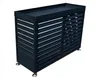 A dark-colored outdoor unit cover with slatted sides and a flat top. Produktbild-Vorschau