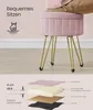 SONGMICS Sitzhocker, Hocker mit Stauraum, Samt Produktbild-Vorschau 3