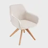 Židle HOMLA PESA v kombinované látce béžová 56x60x82 cm Náhled obrázku produktu 1
