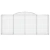 Gabionen mit Hochbogen 12 Stk 300x50x120/140cm Verzinktes Produktbild-Vorschau 4