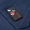 Kinder-Kapuzenpullover Marineblau Melange und Orange 140 Produktbild-Vorschau 6