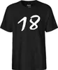 Huuraa Herren T-Shirt 18 Geburtstag XXL Black Bio Baumwolle Produktbild-Vorschau 2
