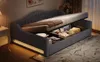 Sweiko Letto da giorno imbottito 140x200 con cintura LED e Anteprima dell’immagine prodotto 10