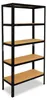 shelfplaza BLACK 180x80x30 cm ťažký regál v čierna s 5 Náhľad obrázku produktu 1