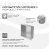 LuxeBath Nástěnná výklenek z nerezové oceli, 30x30x10 cm, Náhled obrázku produktu 5