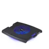 A black laptop cooling pad with blue LED lights. Produktbild-Vorschau