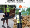 Two construction workers in high-visibility vests are shown in different outdoor construction site settings, one carrying a carrying bag for a laser level tripod, and the other with a tripod bag slung over his shoulder. Anteprima dell’immagine prodotto