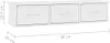 vidaXL Étagère murale à tiroirs Blanc 88x26x18,5 cm Bois Voir les images du produit 8