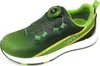 A single green athletic shoe with yellow accents and a BOA lacing system is shown against a white background. Voir les images du produit