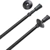 Two black trekking poles with accessories on a white background. Produktbild-Vorschau