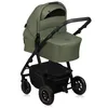 A green and black baby stroller is shown against a white background. Produktbild-Vorschau