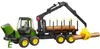 Bruder John Deere 1210E trekker met aanhanger, beladen met Productafbeelding-voorbeeld 11