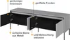 TV-Schrank TREND TR-05 mit 4 Türen LED-Beleuchtung Produktbild-Vorschau 4