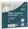 The image shows the retail packaging of a string of LED micro lights. Produktbild-Vorschau