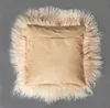 Tibetlamm Kissen Kissenbezug (ohne Inlet) JYB03 Hell Beige Produktbild-Vorschau 2