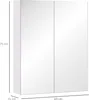 HOMCOM Armoire murale salle de bain avec miroir, 60 x 75 Voir les images du produit 5