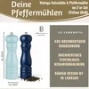 LS-LebenStil 2x Design Holz Salzmühle & Pfeffermühle 2´er Produktbild-Vorschau 2