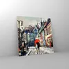 Bilder auf glas - Stadt Straße Haus - 30x30cm - Glasbilder Produktbild-Vorschau 4