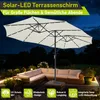 Faziango XXL Sonnenschirm Naturweiß mit LED-Beleuchtung – Produktbild-Vorschau 3