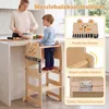 COSTWAY 3 in 1 Lernturm, 50 kg belastbar, Tritthocker mit Produktbild-Vorschau 8