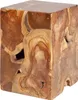 Massiver Beistelltisch SQUARE 30cm Teakholz Würfel Produktbild-Vorschau 1