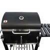 A close-up view of a black charcoal grill with silver accents. Podgląd zdjęcia produktu