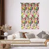 MuchoWow® Wandteppich Wandbehang Rosen - Blumen - Muster - Produktbild-Vorschau 2