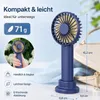 Tischventilator Leise 3 Windstufen 10 Stunden Laufzeit Produktbild-Vorschau 3