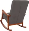 Fotel bujany HWC-K10, leżanka, drewno   tkanina/tkanina Podgląd zdjęcia produktu 14