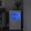 Szafka boczna z oświetleniem LED Biały Materiał Podgląd zdjęcia produktu 8