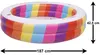 Kinder 2 Ring Pool Regenbogen 187x42,5cm 51457 Produktbild-Vorschau 3