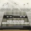 HOMCOM Esstisch Ausziehbar 120-160x80cm Esszimmertisch für Produktbild-Vorschau 5