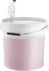 A white plastic bucket filled with a pink liquid, with a fermentation lock and stopper attached to the lid. Anteprima dell’immagine prodotto