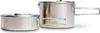 Two stainless steel camping pots with lids and handles are shown against a white background. Produktbild-Vorschau