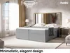 MEBLINI Boxspringbett mit Bettkasten - 200x220 - H3/Grau Produktbild-Vorschau 4