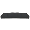vidaXL Palettenkissen Schwarz 120x80x12 cm Stoff Produktbild-Vorschau 4