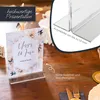 HMF Supporto da tavolo in acrilico DIN A4, espositore a T Anteprima dell’immagine prodotto 4