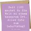Mr. & Mrs. Panda Grußkarte Spruch 1982 Geburtstag - Produktbild-Vorschau 1