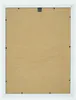 The back of a white picture frame with a brown backing board. Produktbild-Vorschau