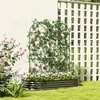Outsunny kratka metalowa zestaw 2 kratek ogrodowych ze Podgląd zdjęcia produktu 2