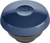 A navy blue insulated carafe lid with the brand name 'emsa' embossed on it, shown from a top-down perspective against a white background. Voir les images du produit