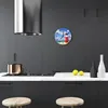 Orologio da parete in vetro per cucina, vetro vero, 30 cm, Anteprima dell’immagine prodotto 3