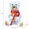 DEUBA® Weihnachtsdeko LED Acryl Figur Teddy Außen Innen Produktbild-Vorschau 6