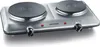 A double electric hot plate is shown from a slightly elevated diagonal front view. Náhled obrázku produktu